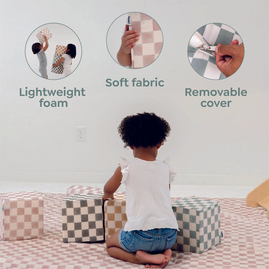 Toki Kids Blue Tile Play Cube | Playroom Avenue