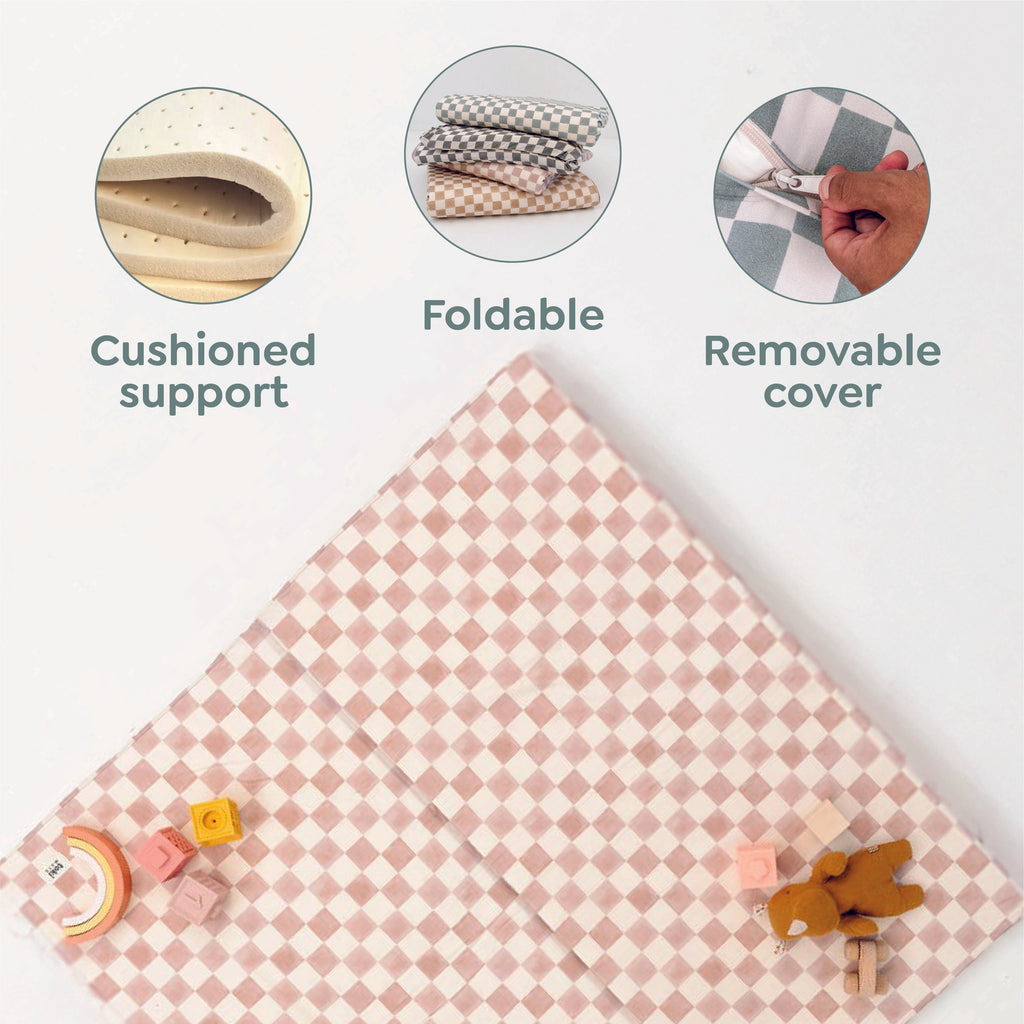 Toki Kids Terrazzo Slate Organic Cotton Mat | Playroom Avenue