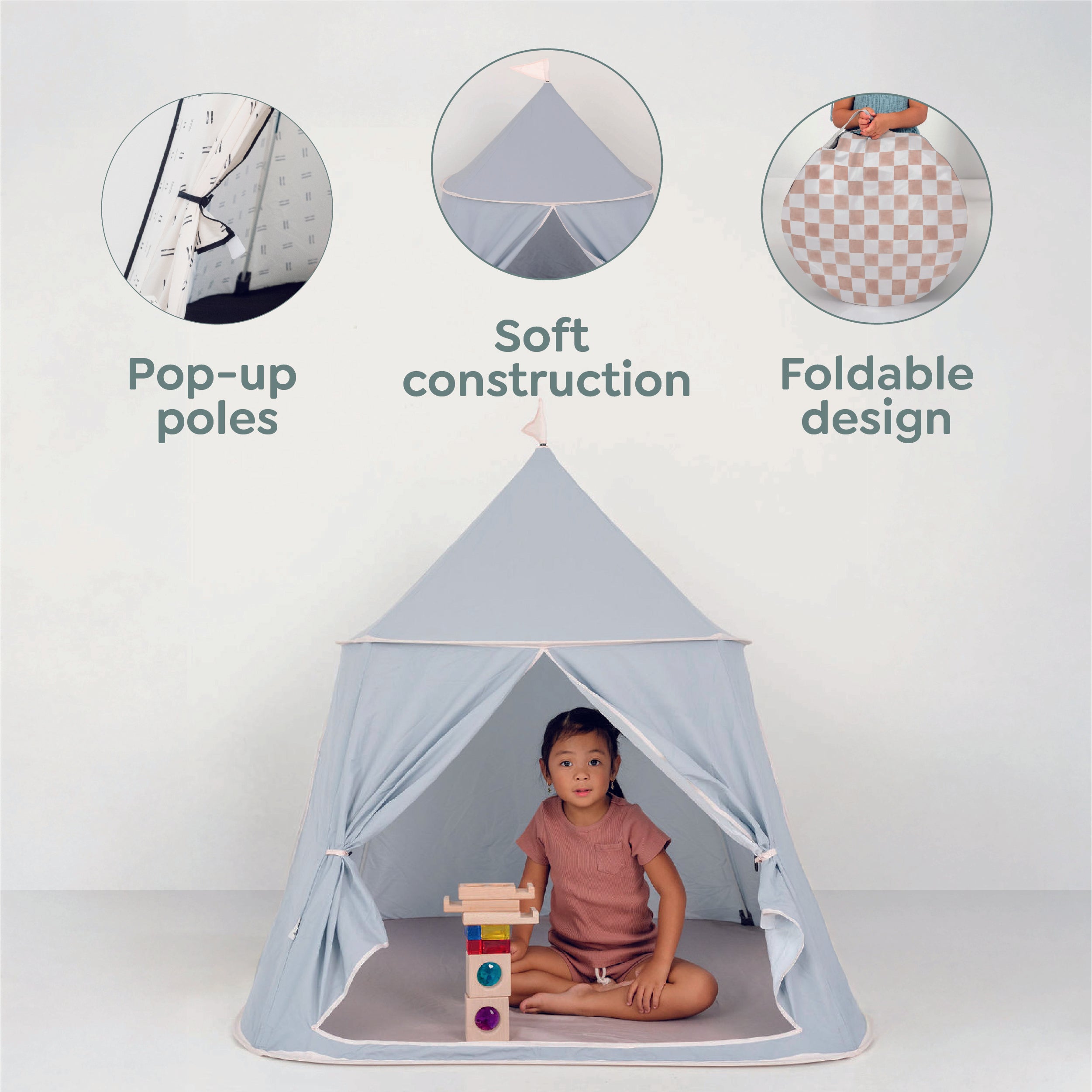 Toki Kids Checker Pepper Play Tent - Playroom Avenue