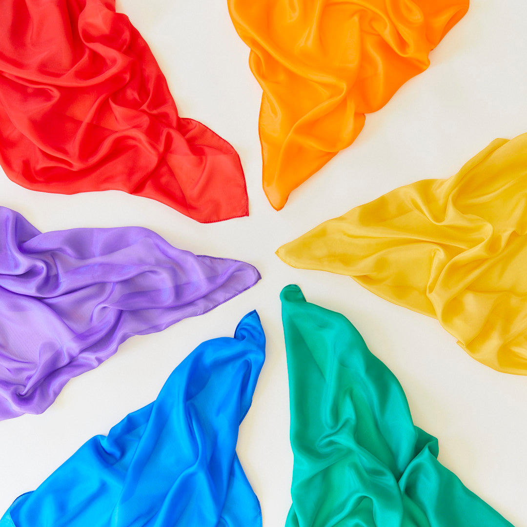 Sarah's Silks Primary Playsilk Set | Playroom Avenue