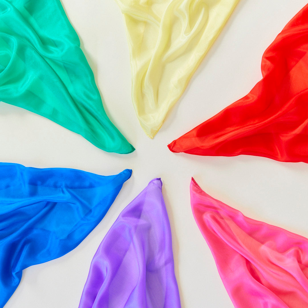 Sarah's Silks Mini Primary Playsilk Set | Playroom Avenue