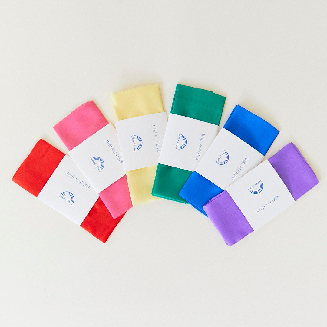 Sarah's Silks Mini Primary Playsilk Set | Playroom Avenue