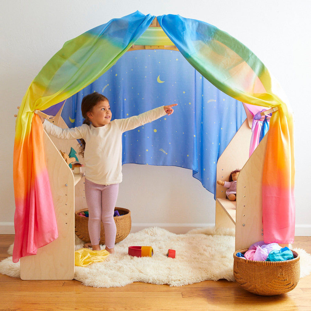 Sarah's Silks Double Rainbow Playsilk | Playroom Avenue