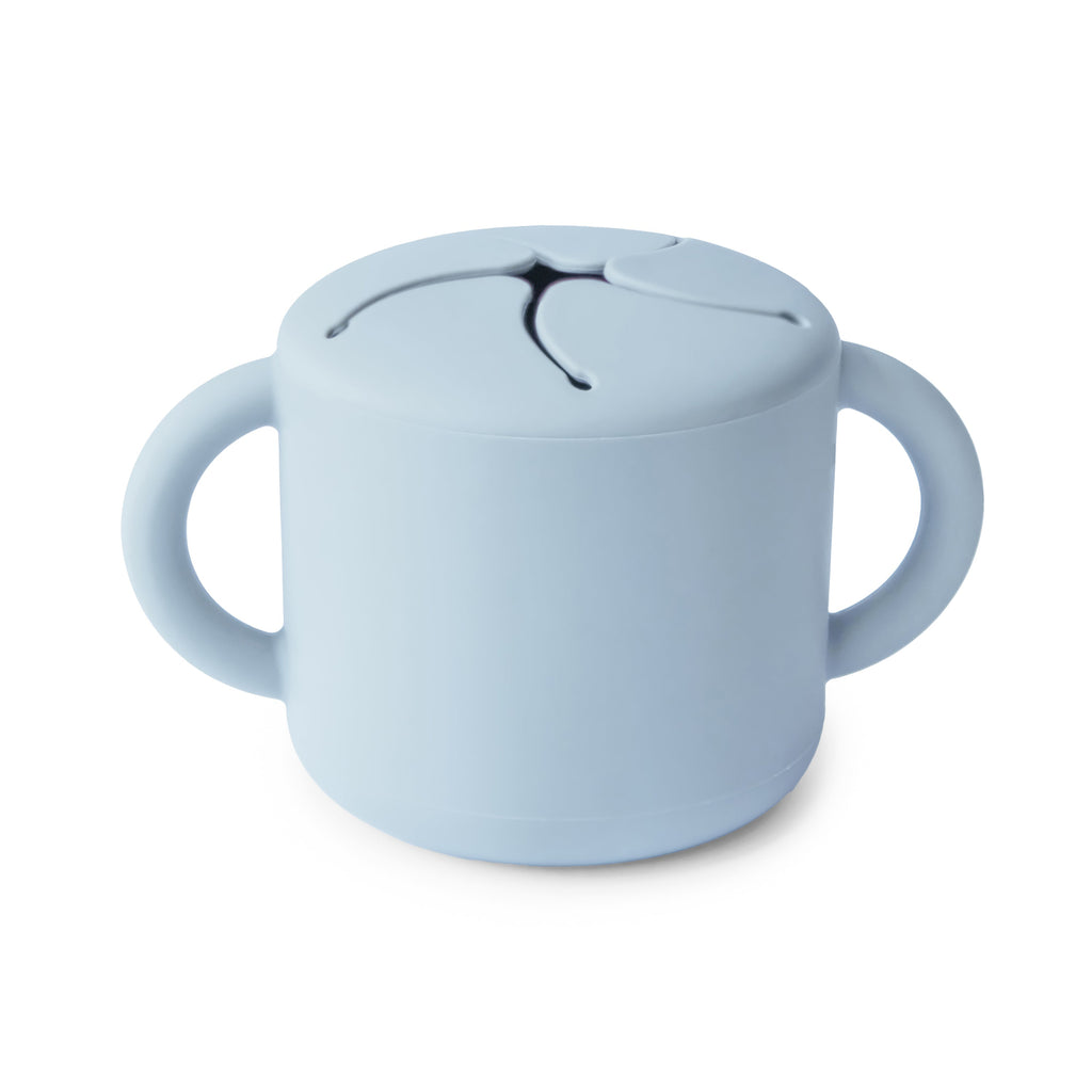 Mushie Snack Cup Powder Blue | Playroom Avenue