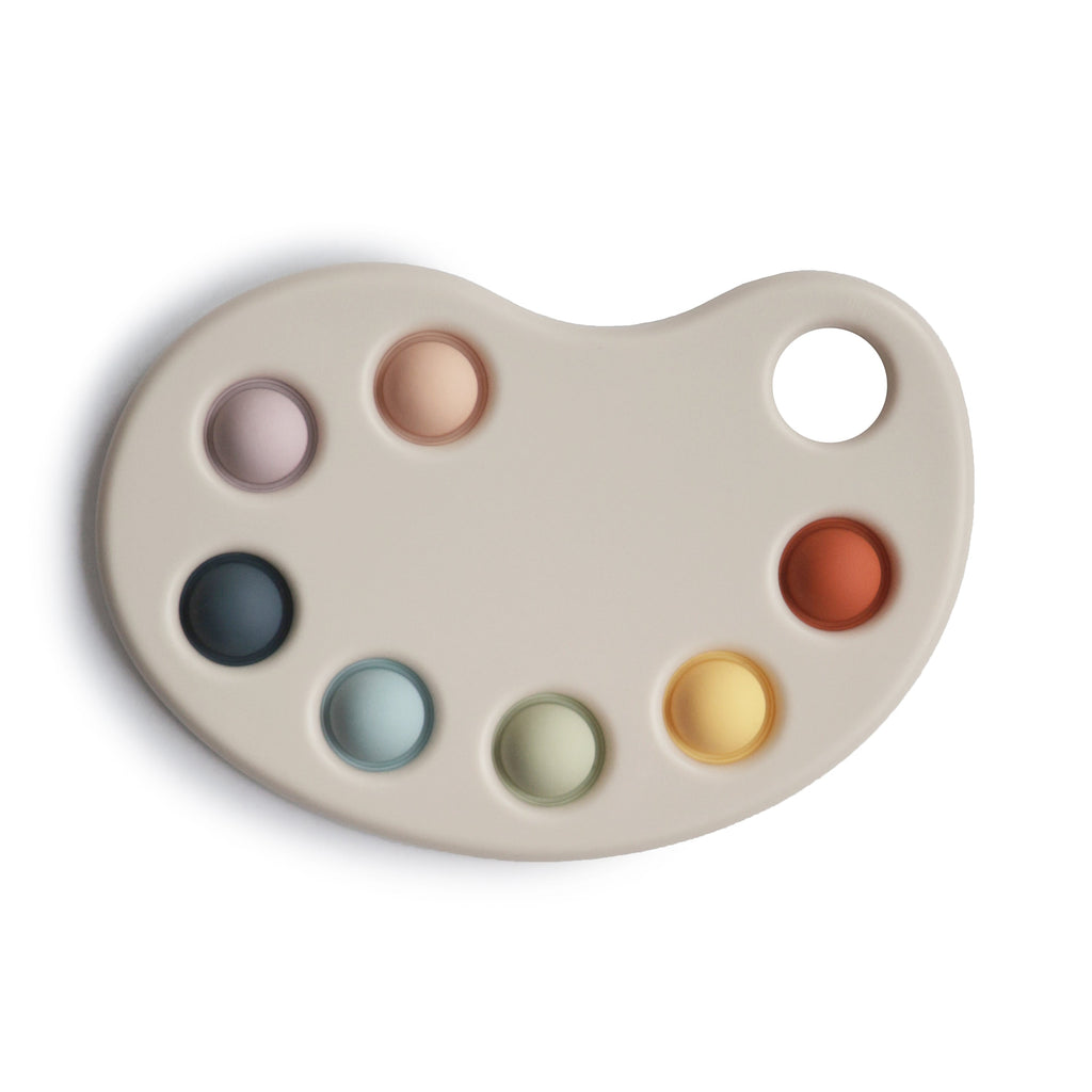Mushie Paint Palette Press Toy | Playroom Avenue