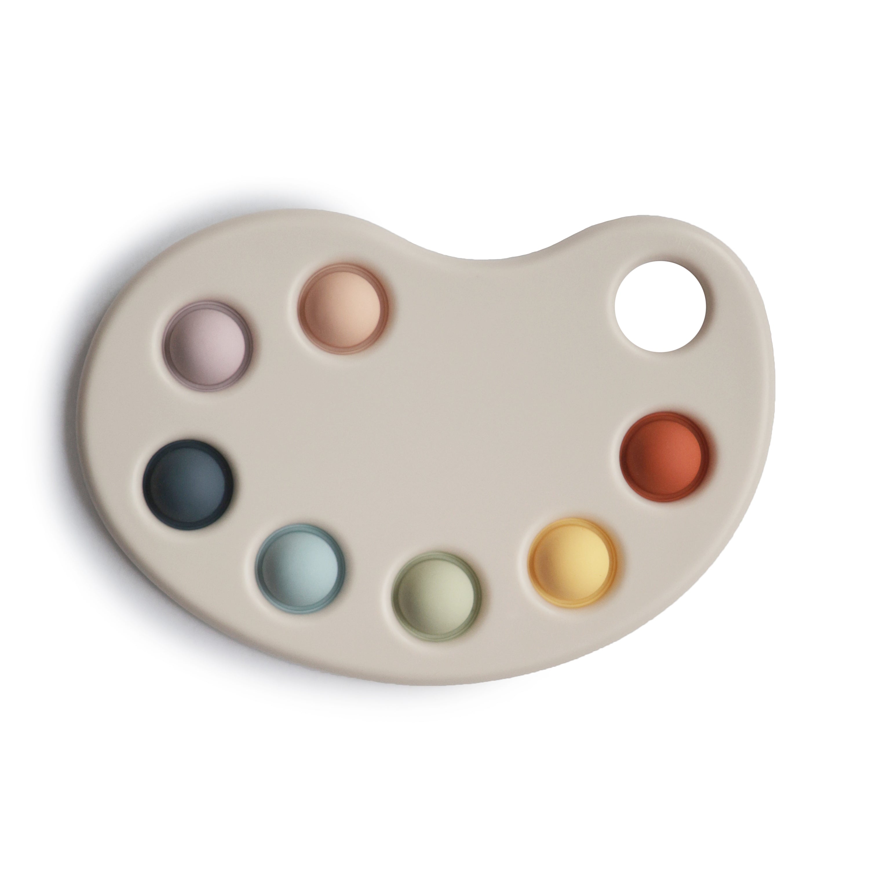 Mushie Paint Palette Press Toy | Playroom Avenue