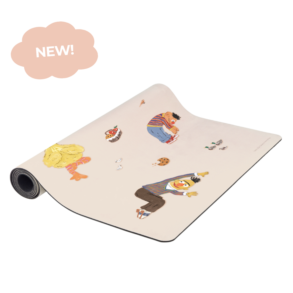 Mindful And Co Printed Kids Yoga Mats Sesame Street Print | Playroom Avenue
