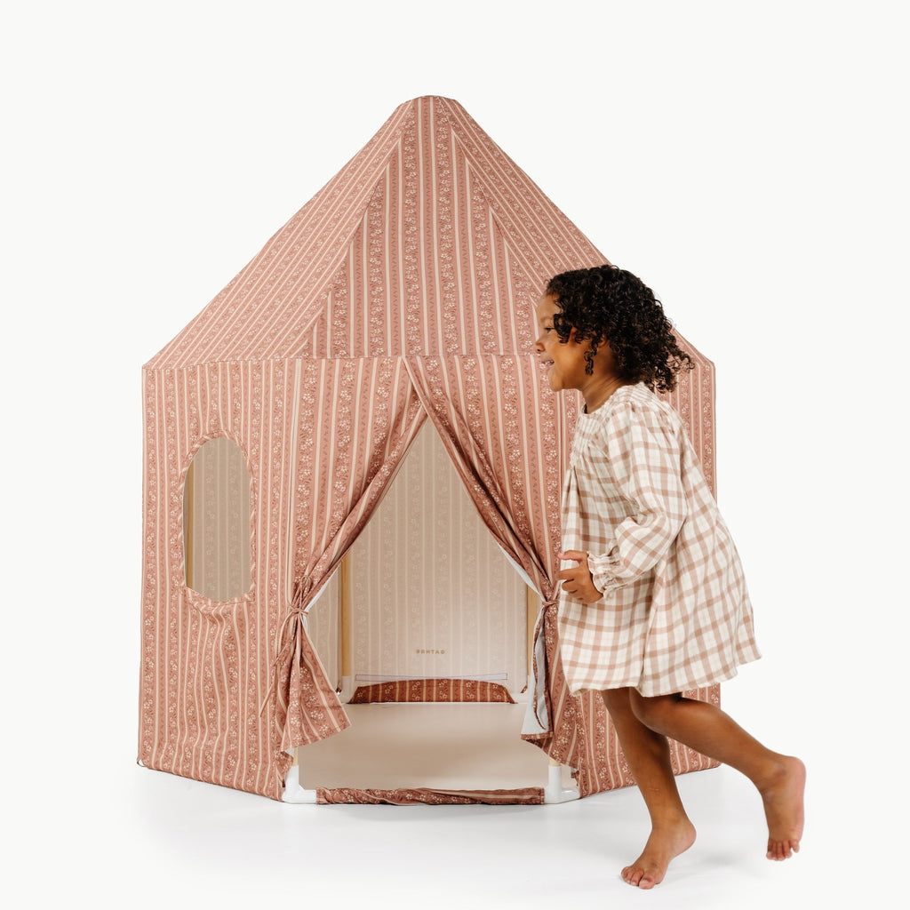 Gathre Play Tent Floral Stripe | Playroom Avenue