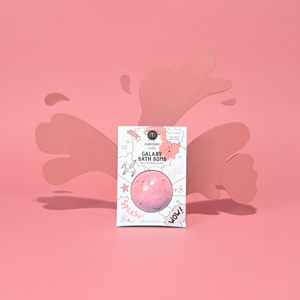 Nailmatic Bath Bomb for Kids GALAXY REDPLANET Red Blue | Playroom Avenue