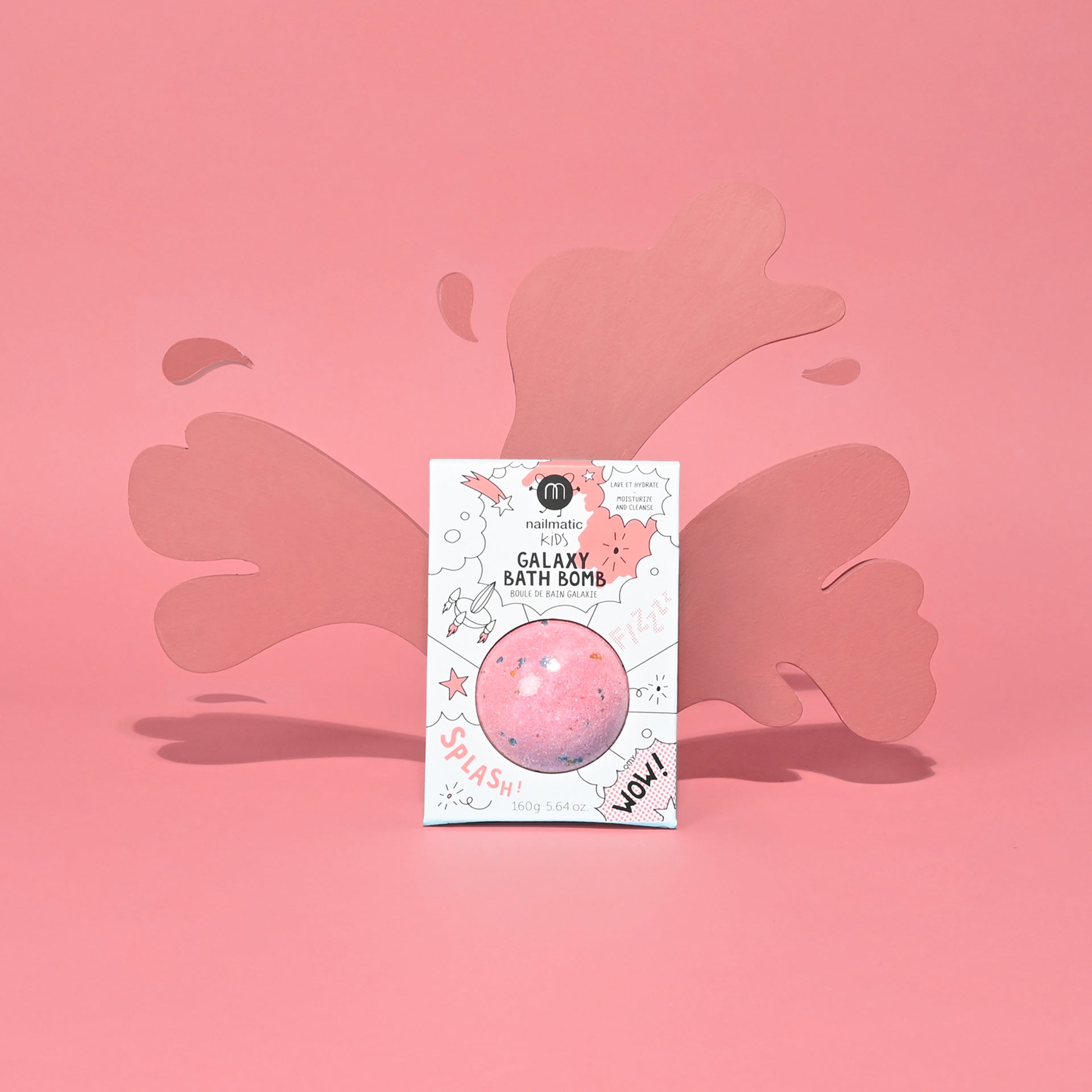 Nailmatic Bath Bomb for Kids GALAXY REDPLANET Red Blue | Playroom Avenue