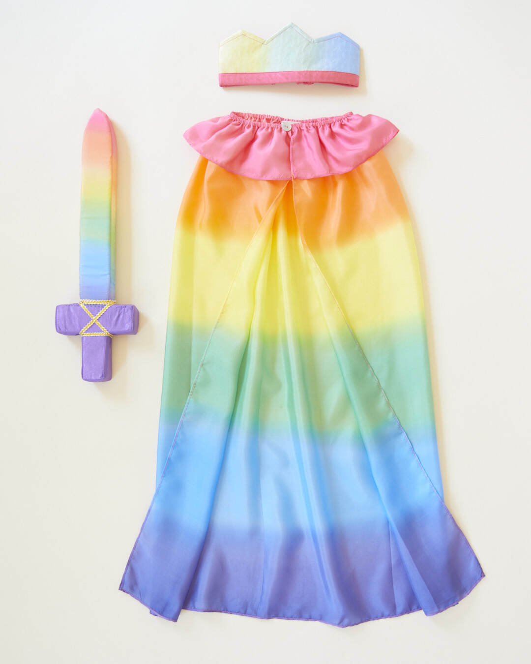 Sarah's Silks Rainbow Knight Dress Up Set | Playroom Avenue