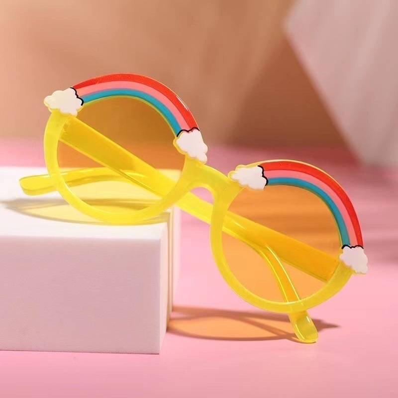 ozznekshoes Rainbow Kids Sunglasses | Toddler Sunglasses Yellow | Playroom Avenue