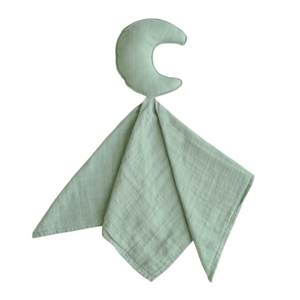 Mushie Moon Lovey Blanket Roman Green | Playroom Avenue