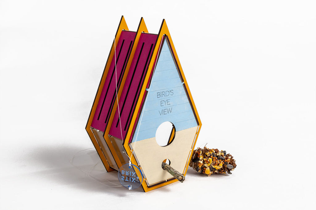 Stix-Brix BIRDHOUSE + FEEDER | Playroom Avenue