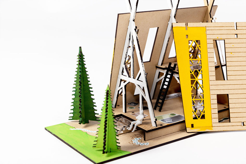 Stix-Brix EVERGREEN CABIN | Playroom Avenue