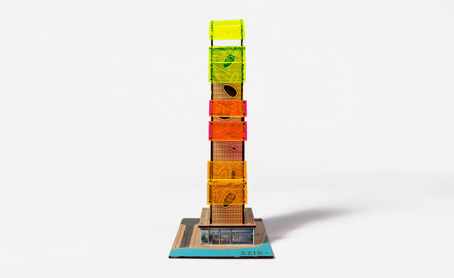 Stix-Brix PALMS SKYSCRAPER | Playroom Avenue