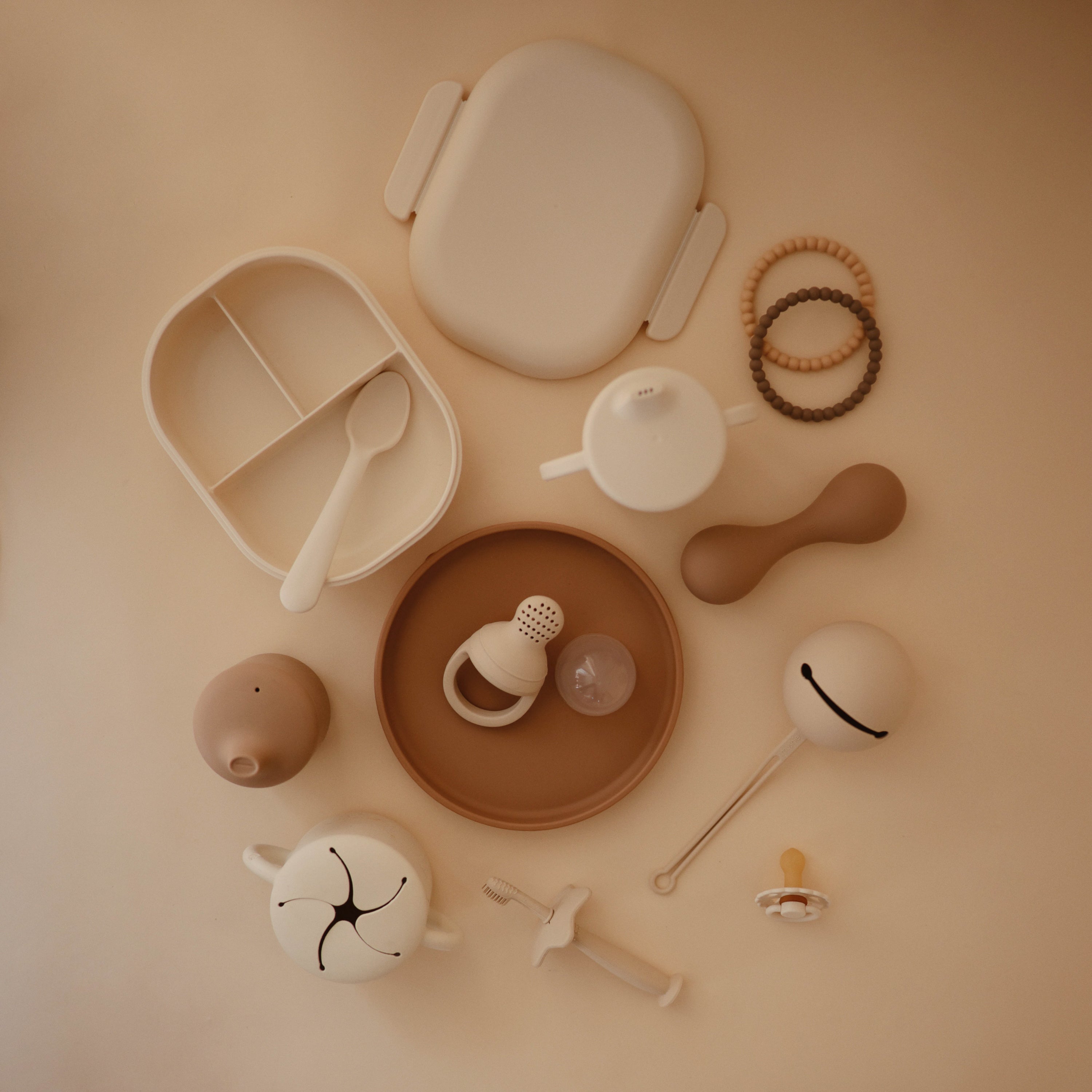 Mushie Silicone Baby Rattle Toy | Playroom Avenue