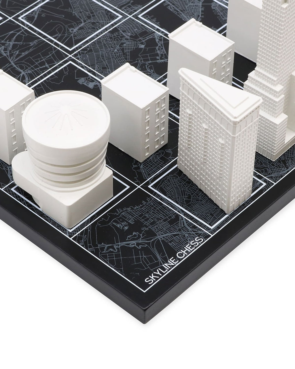 Skyline Chess Chess Set Acrylic NEW YORK Edition with Wood Map Board | Playroom Avenue