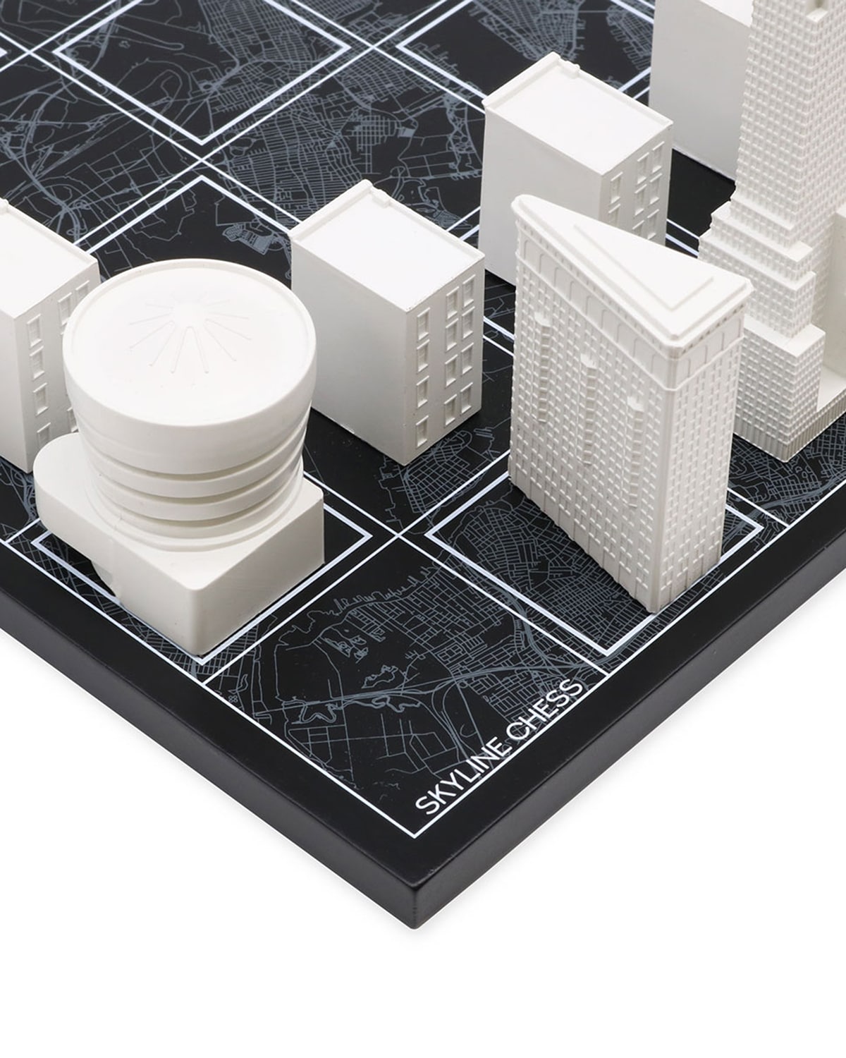 Skyline Chess Chess Set Acrylic NEW YORK Edition with Wood Map Board | Playroom Avenue