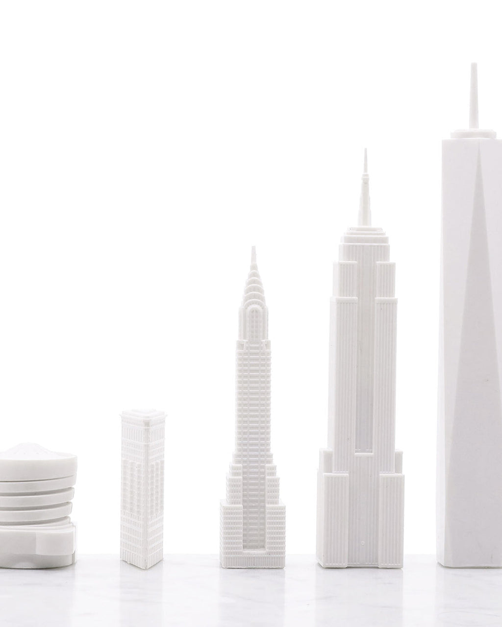 Skyline Chess Chess Set Acrylic NEW YORK Edition with Marble Hatch Board | Playroom Avenue