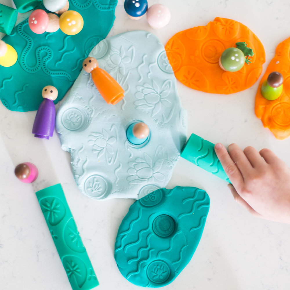 Pond Life Play Dough Rollers (set of 6) | Playroom Avenue