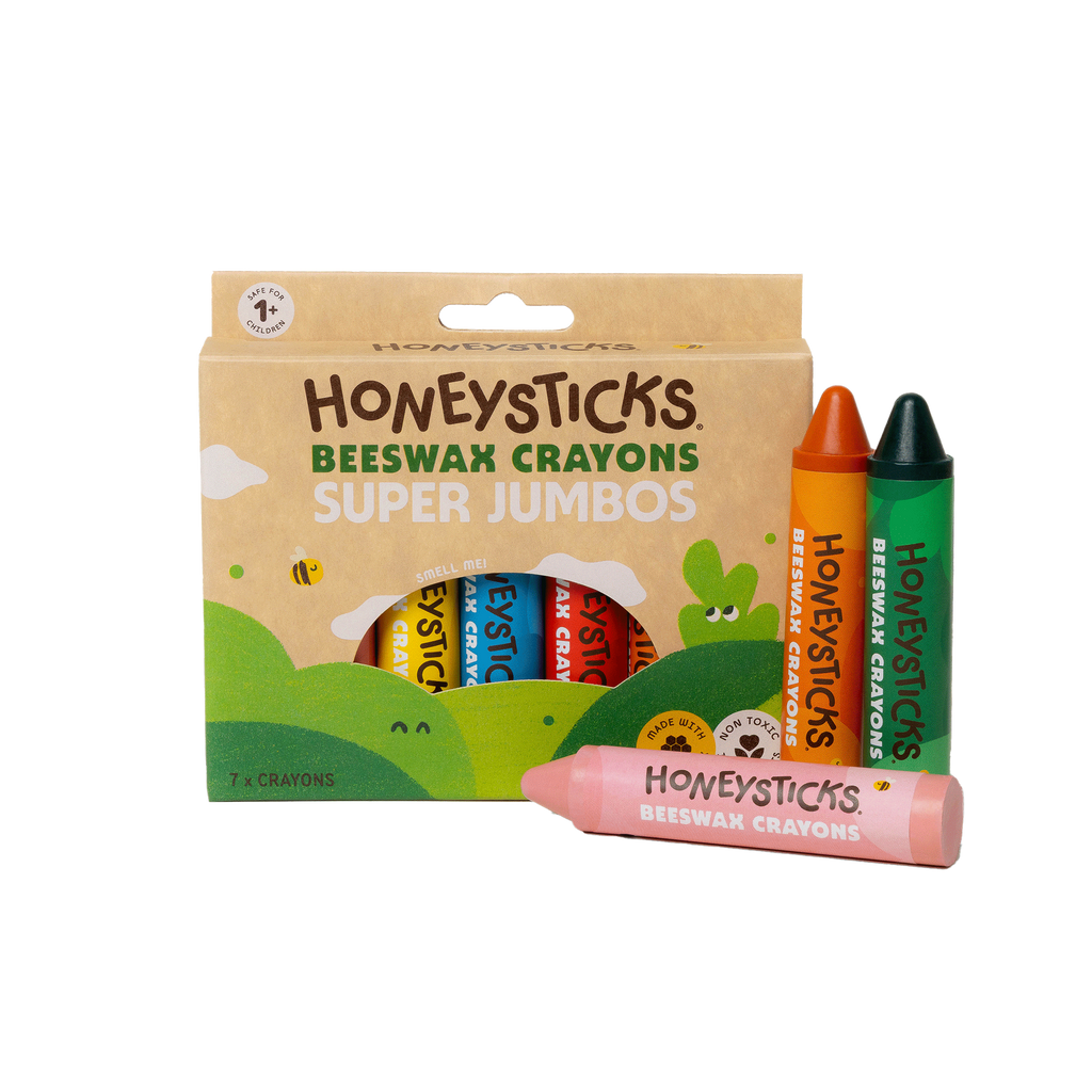 Honeysticks Beeswax Crayons Super Jumbos 7pk | Playroom Avenue