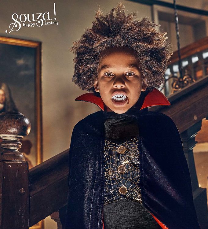 Souza Dracula cape + teeth Costume Set for Children