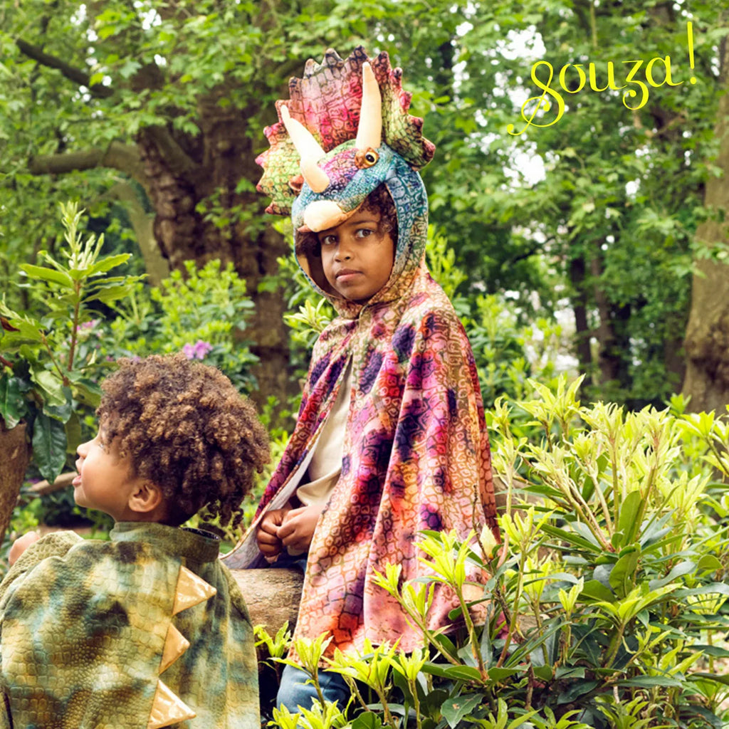 Souza Triceratops Dragon Costume Cape for Kids | Playroom Avenue