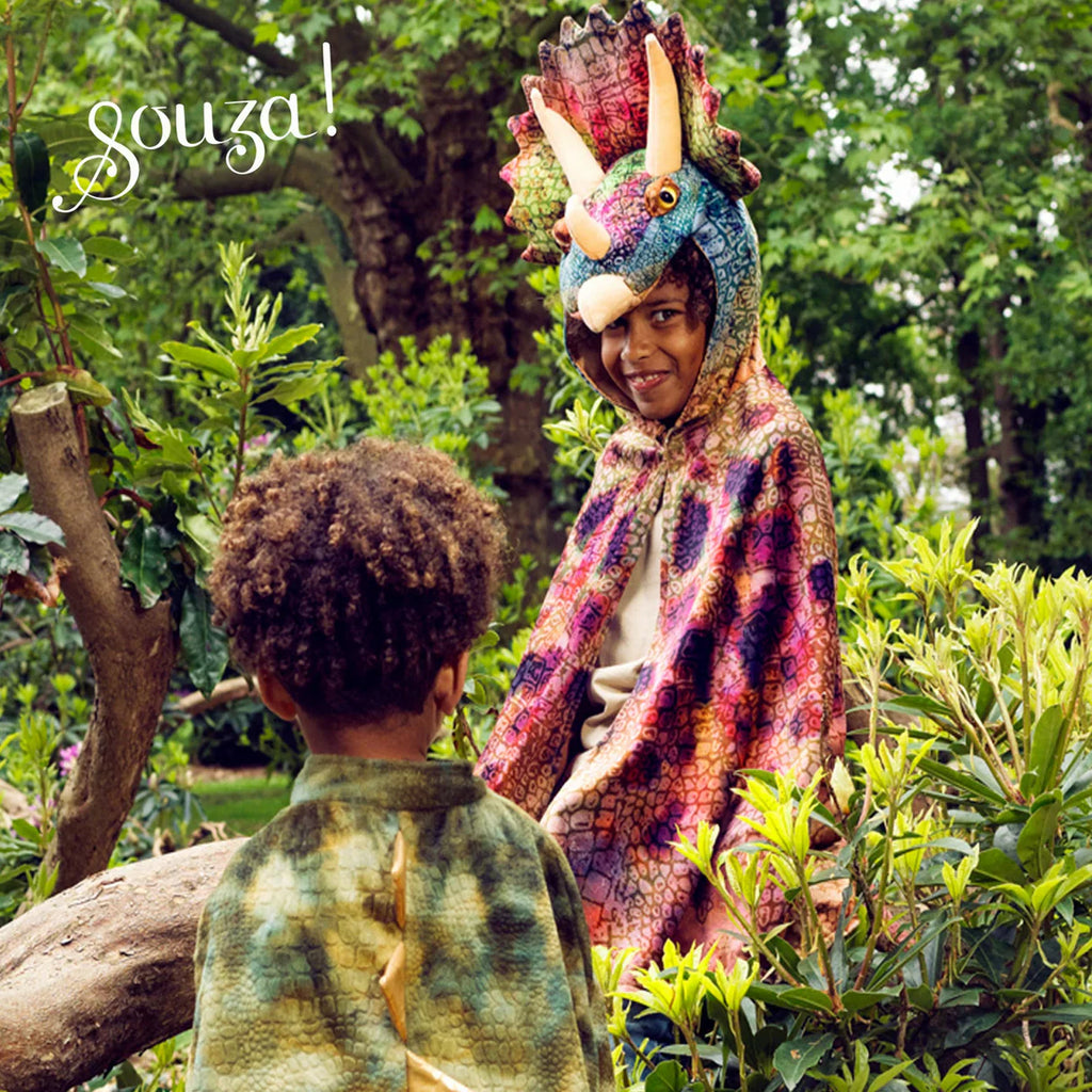 Souza Triceratops Dragon Costume Cape for Kids | Playroom Avenue