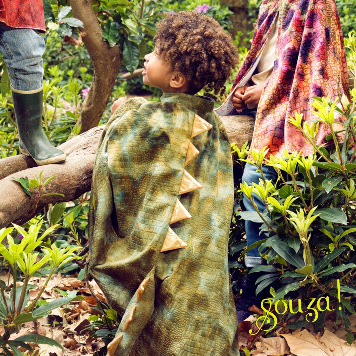 Souza T rex Green Dragon Costume Cape for Kids | Playroom Avenue