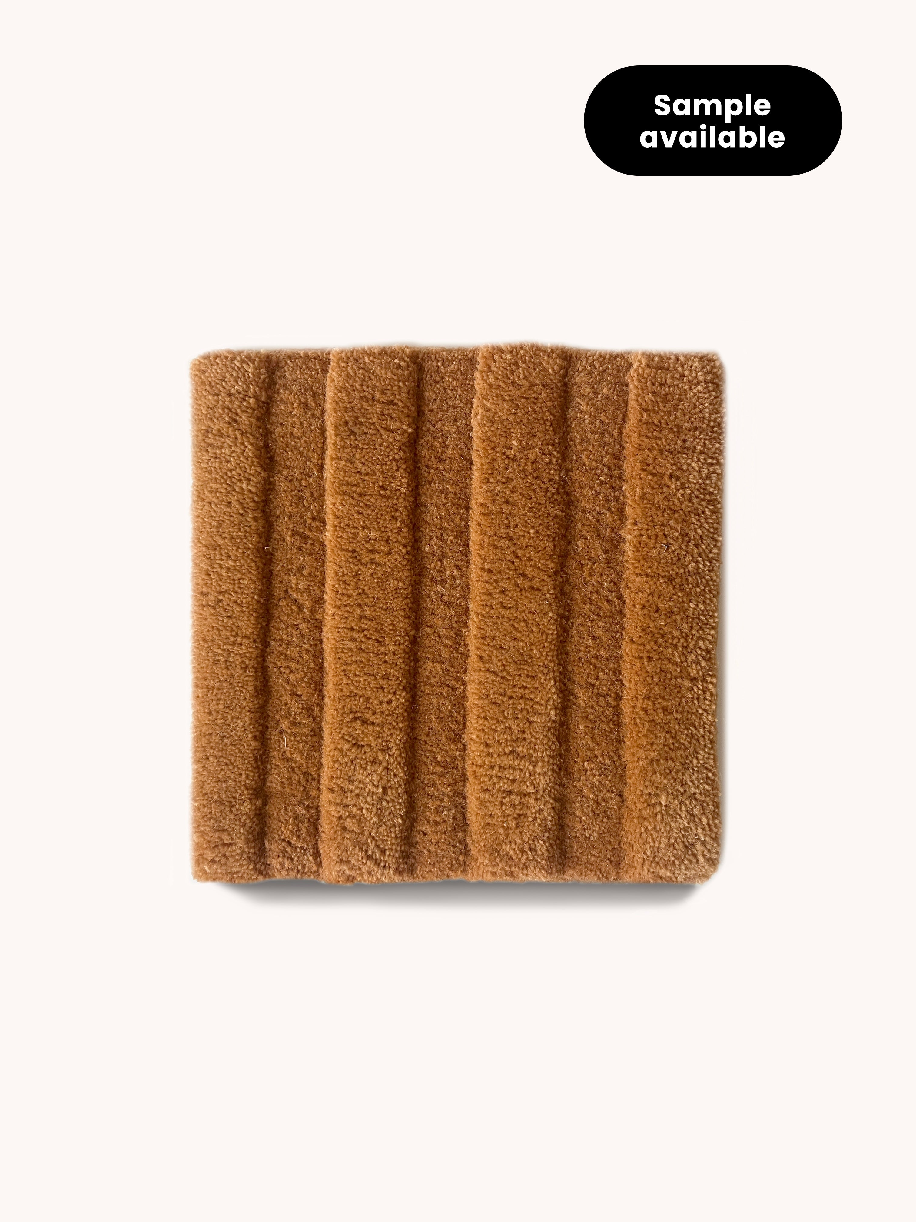 Maison Deux Rug SOLID STRIPE Terra Brown 3.9 x 5.9ft | Playroom Avenue