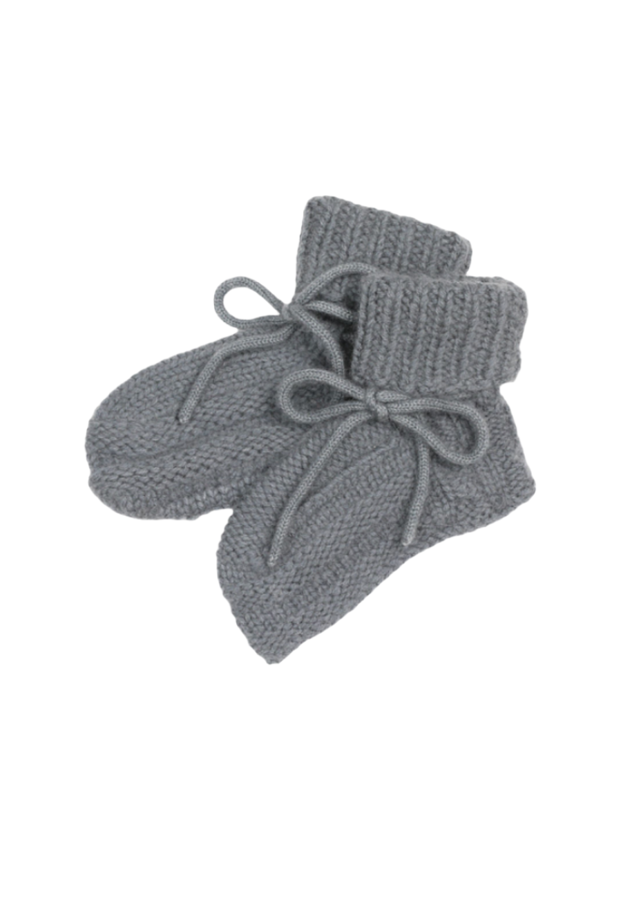 La Petit Lapin Cashmere Booties | Graphite | Playroom Avenue