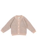 La Petit Lapin Cashmere Cardigan | Petit Coeur Natural | Playroom Avenue