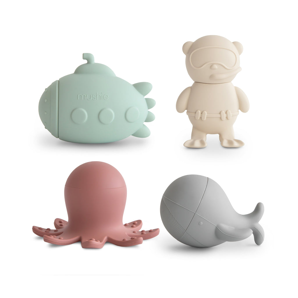 Mushie Mold Free Bath Play Set Sealife | Playroom Avenue