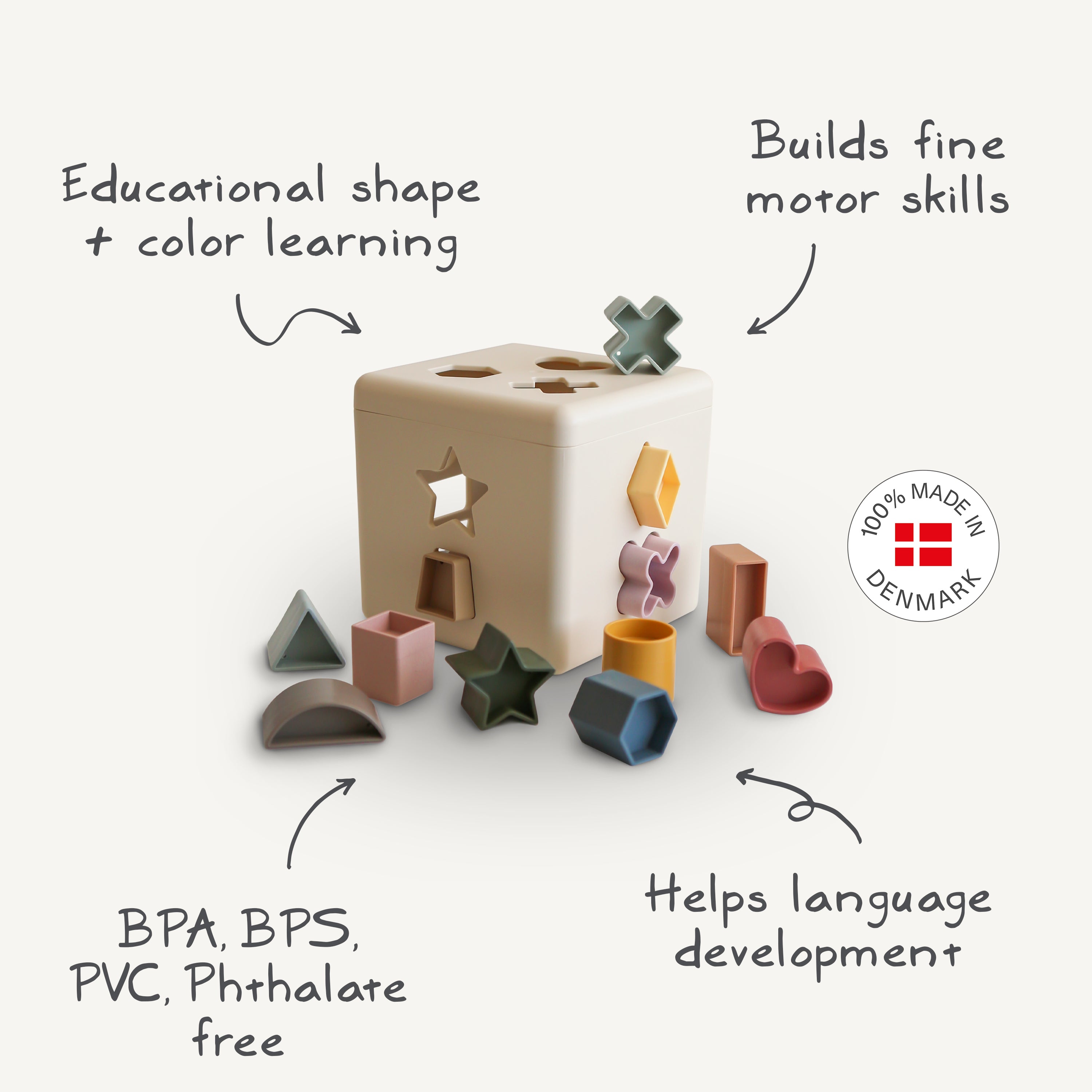 Mushie Shape Sorting Box | Playroom Avenue