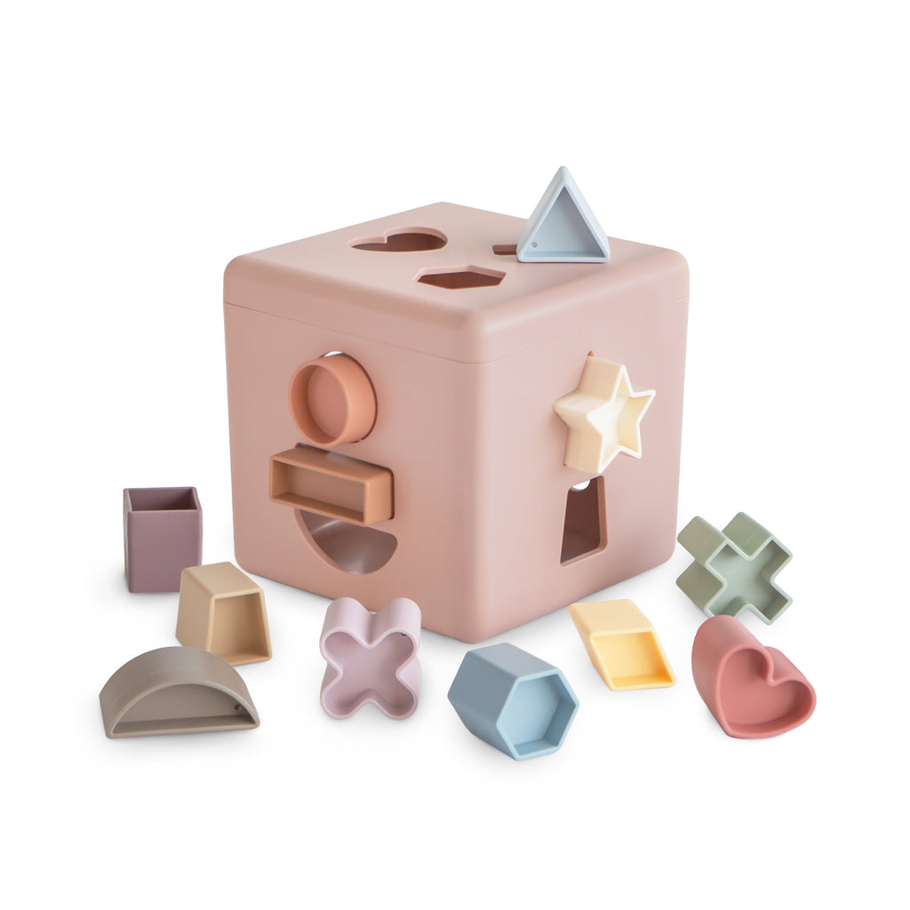 Mushie Shape Sorting Box Petal | Playroom Avenue