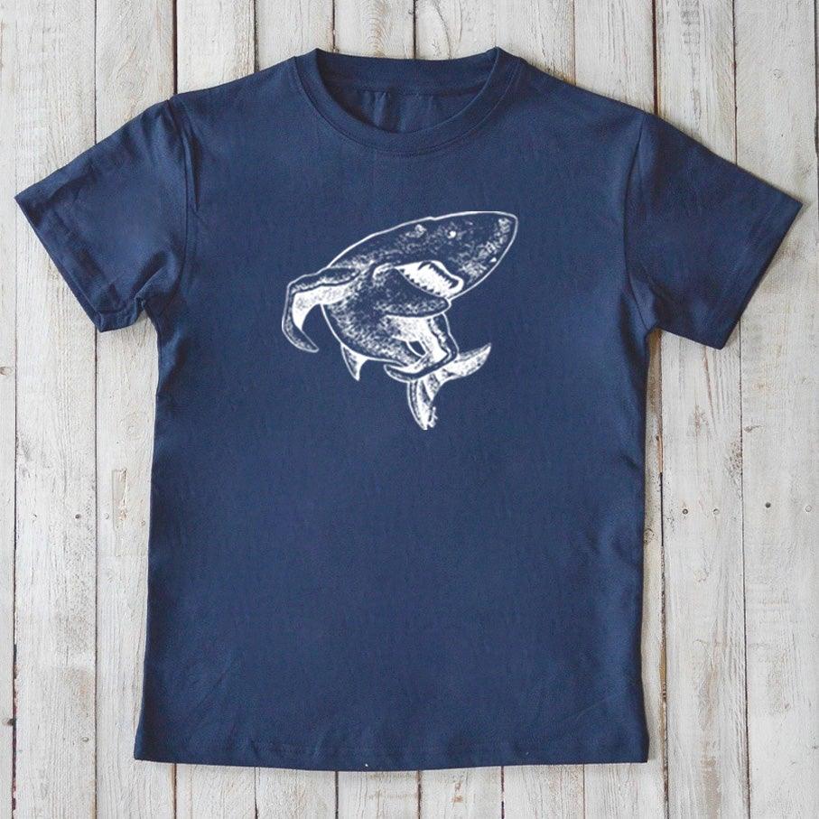 Uni-T Shark T-Shirt for Kids Navy | Playroom Avenue