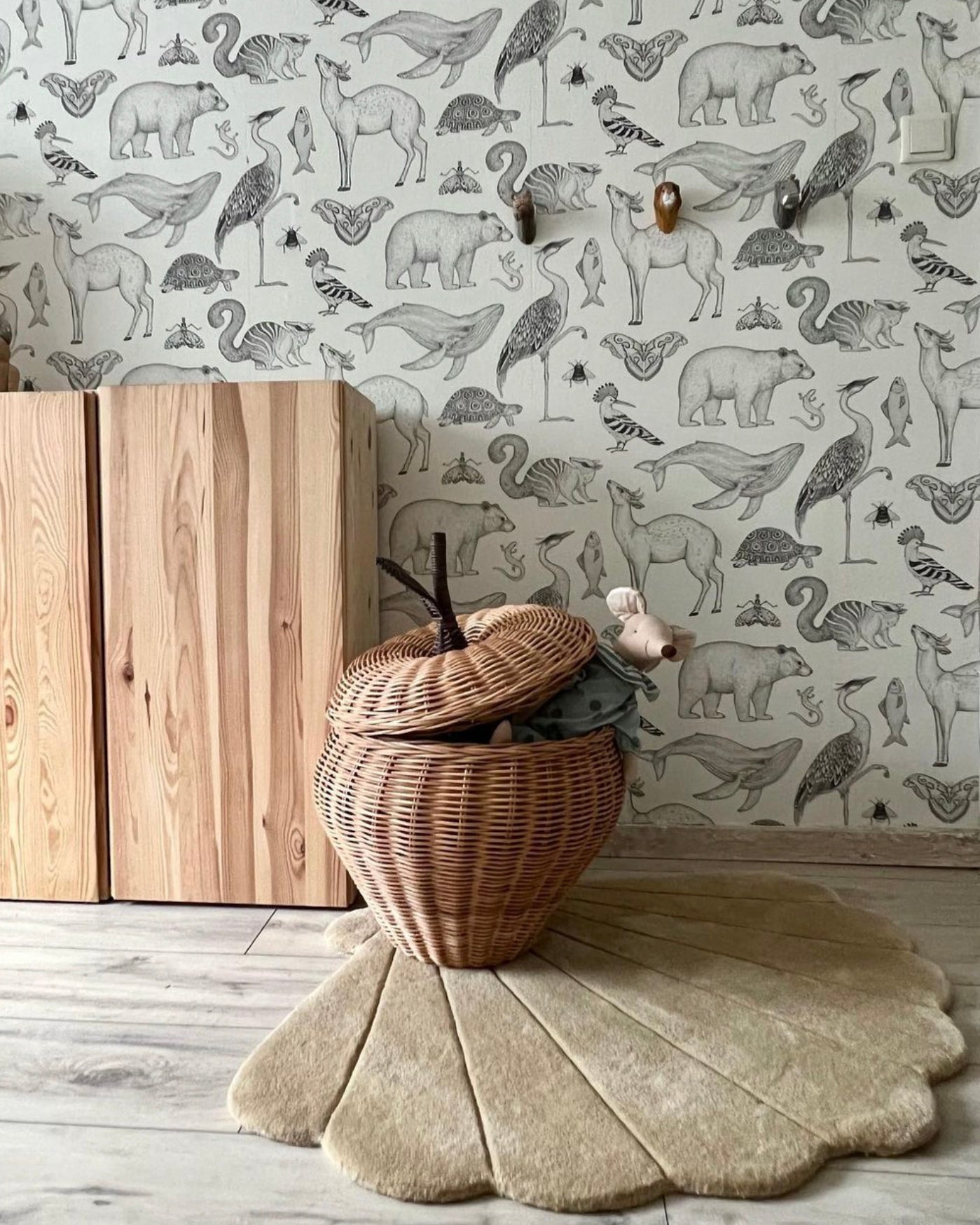 Maison Deux Rug SHELL Sand 3.3 x 2.6 ft | Playroom Avenue