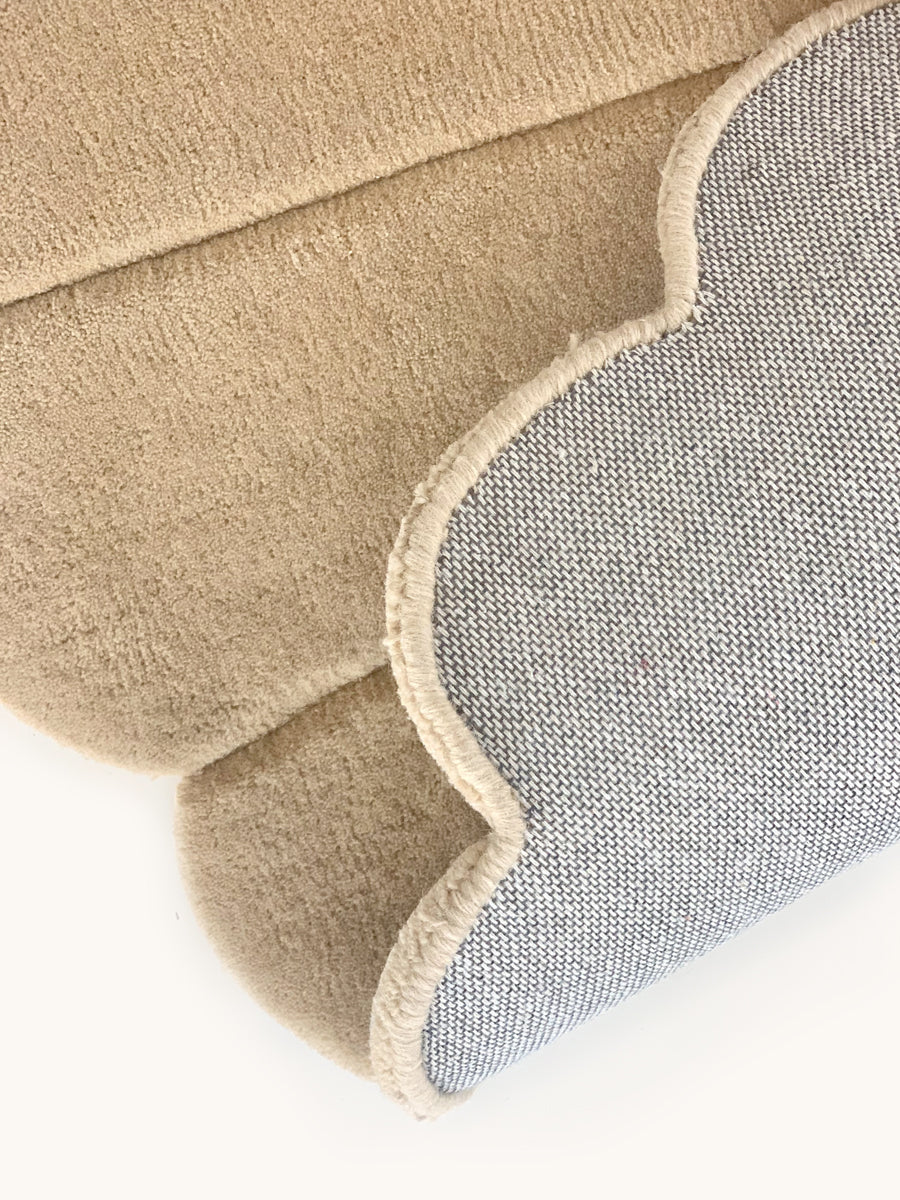 Maison Deux Rug SHELL Sand 3.3 x 2.6 ft | Playroom Avenue