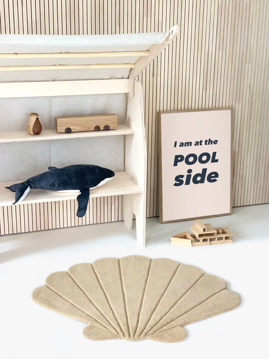 Maison Deux Rug SHELL Sand 3.3 x 2.6 ft | Playroom Avenue