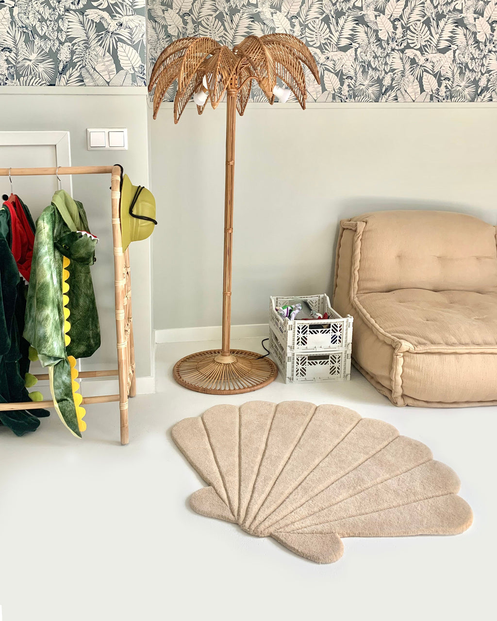 Maison Deux Rug SHELL Sand 3.3 x 2.6 ft | Playroom Avenue