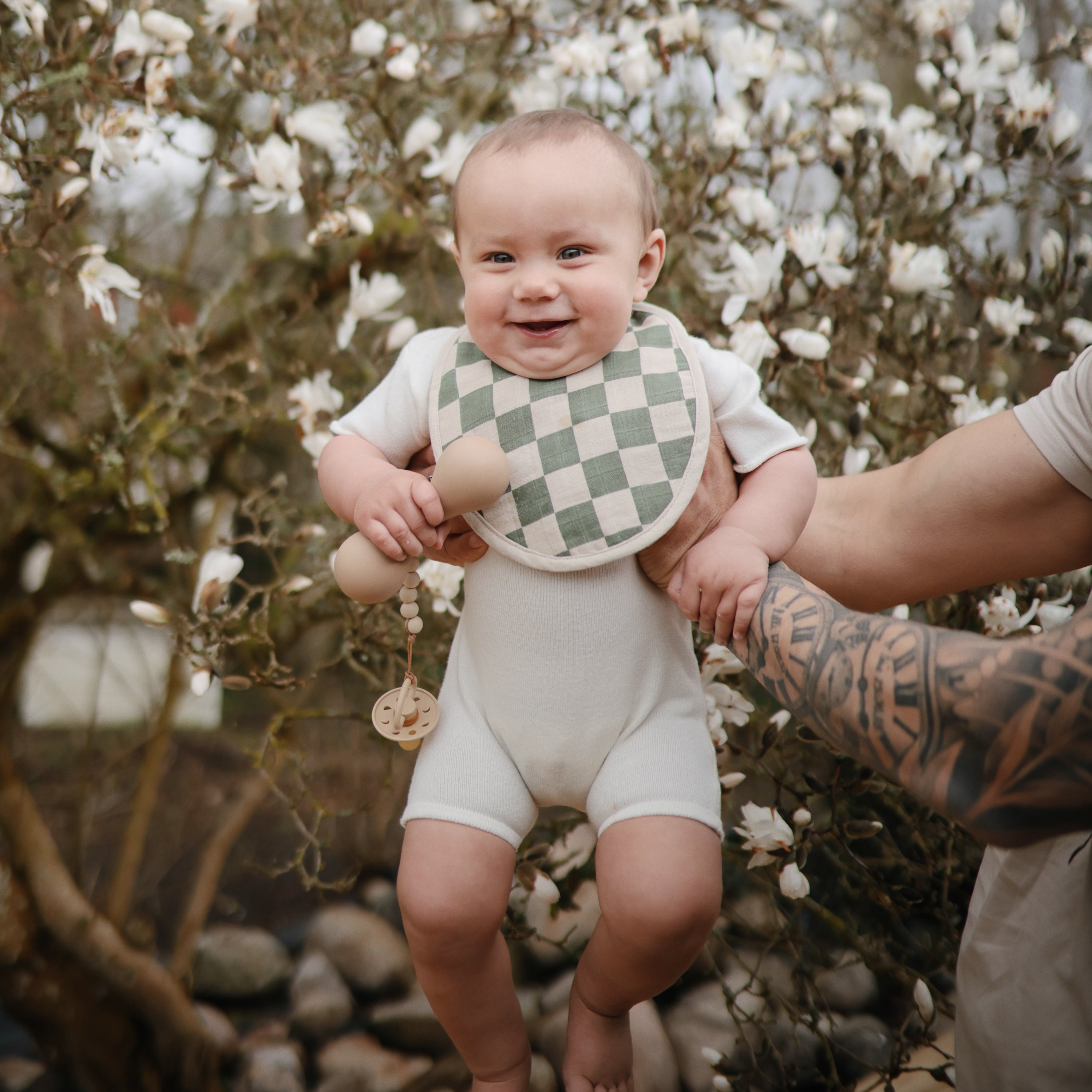 Mushie Silicone Baby Rattle Toy | Playroom Avenue