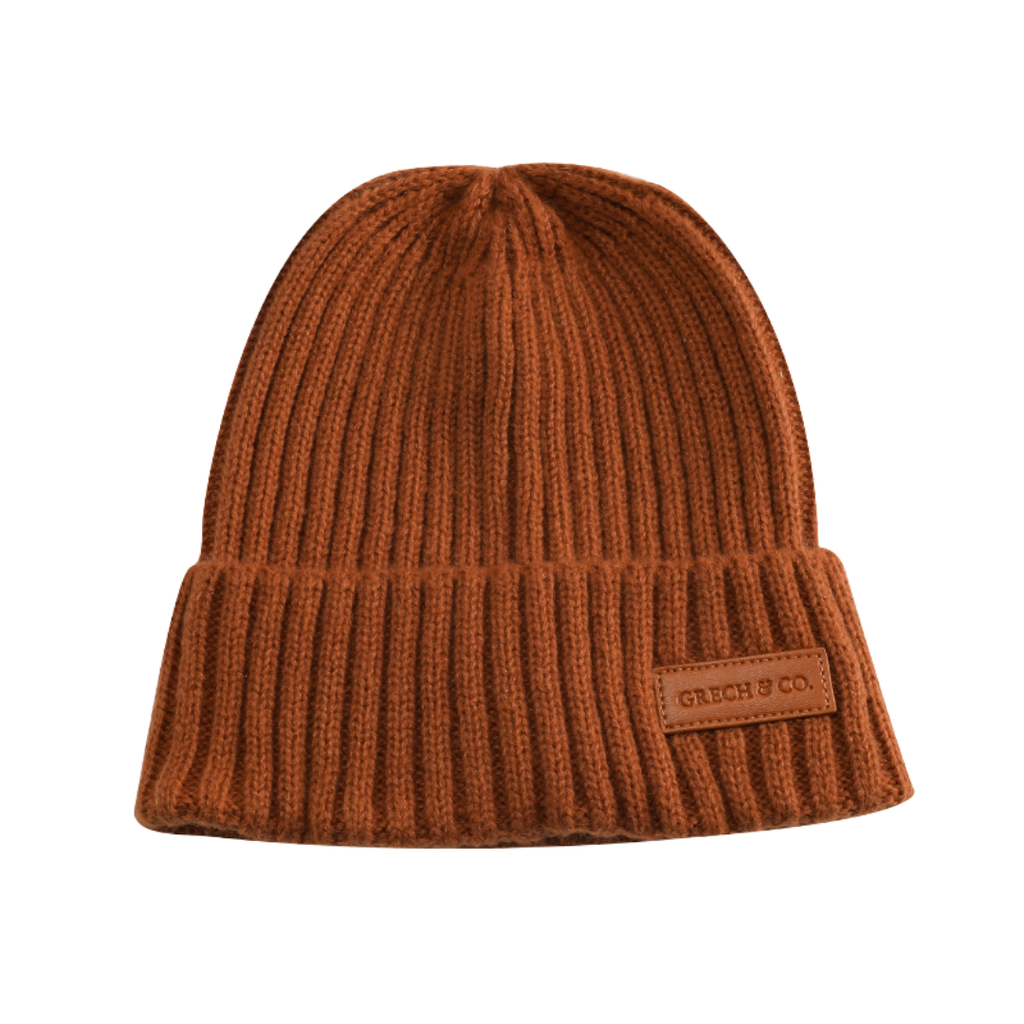 GRECH & CO. Knit Beanie Wide Rib | Sienna | Playroom Avenue
