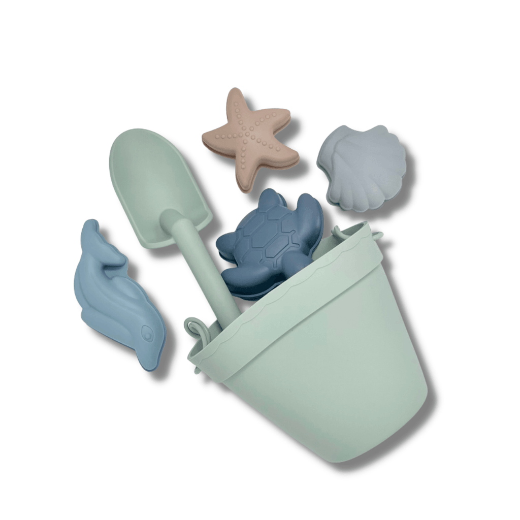Bug + BeanSilicone Beach and Sand Toy 6-Piece Set | Playroom Avenue