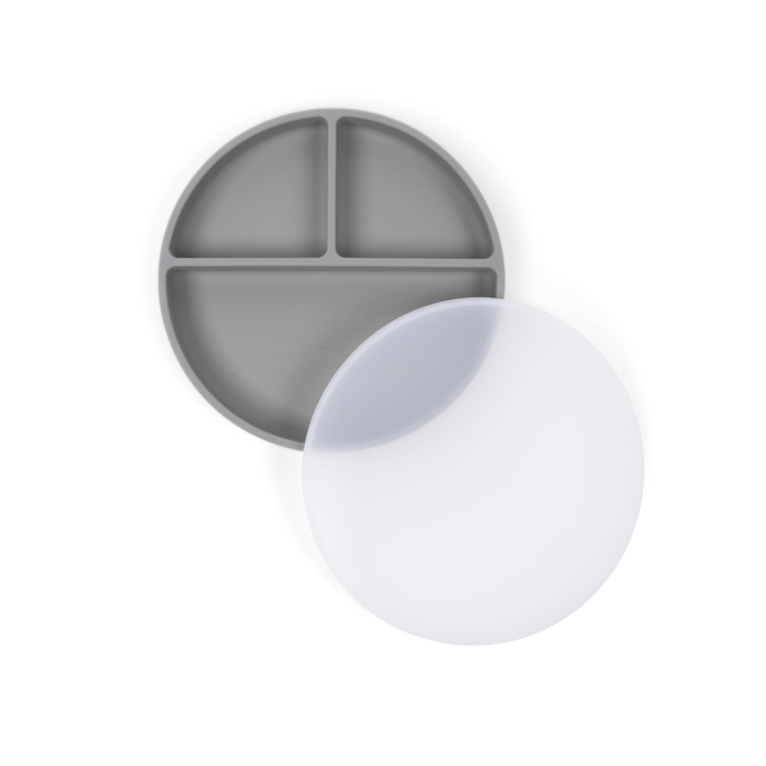 bug + bean kids Silicone Suction Plate with Lid | Playroom Avenue