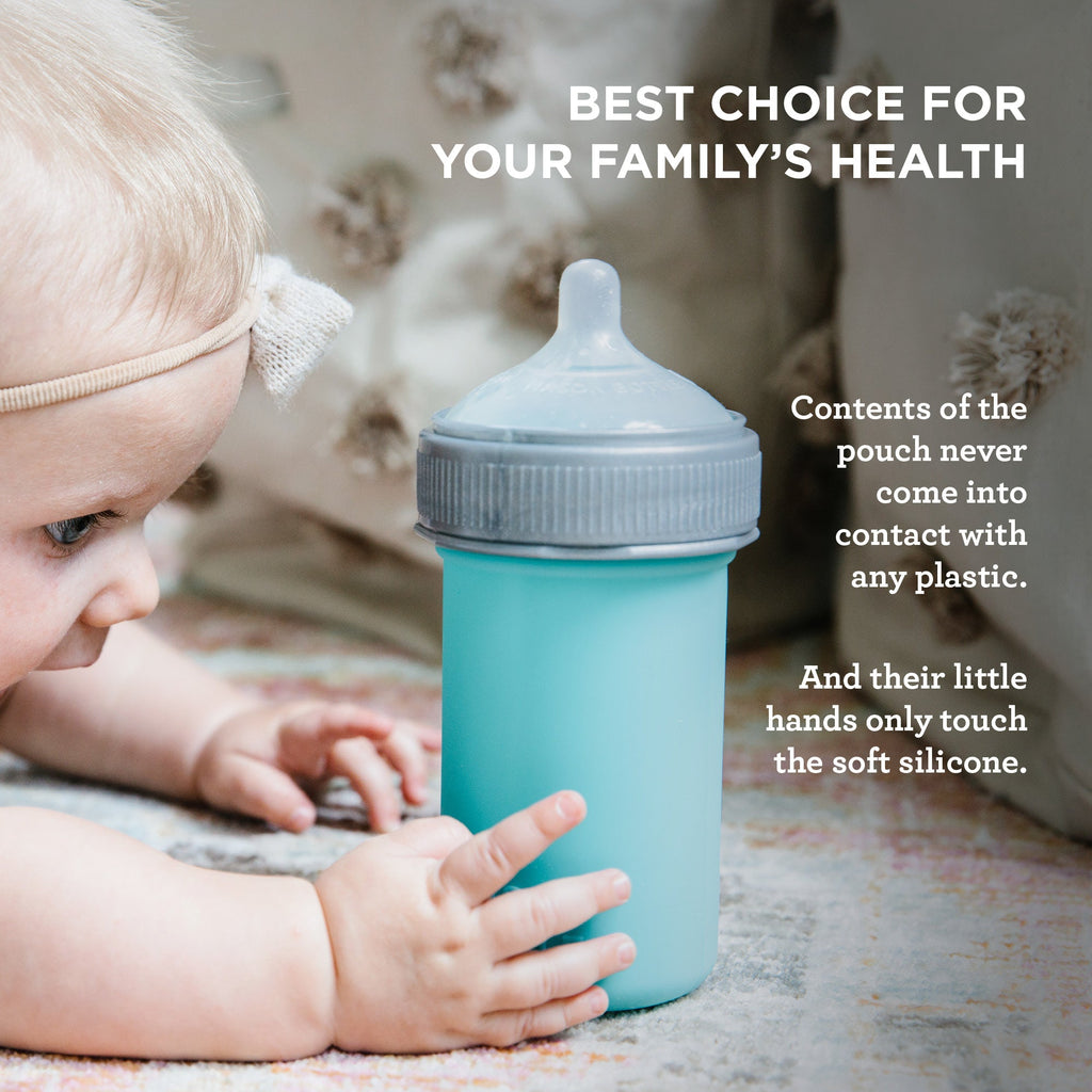 Mason Bottle Silicone Baby Bottle | Playroom Avenue