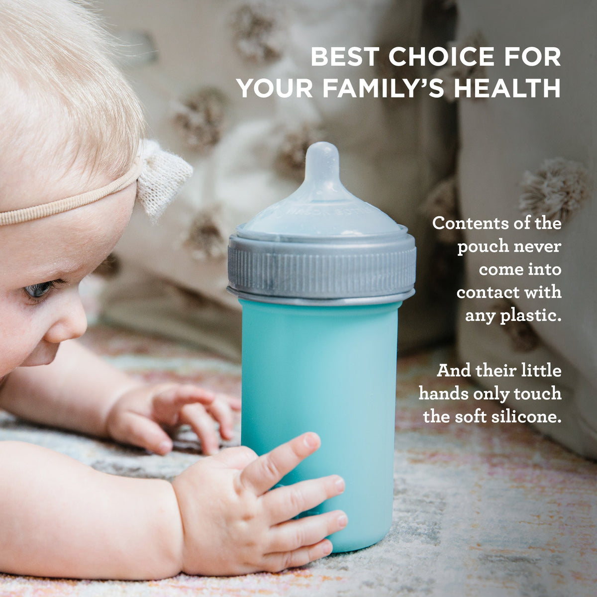 Mason Bottle Silicone Baby Bottle | Playroom Avenue