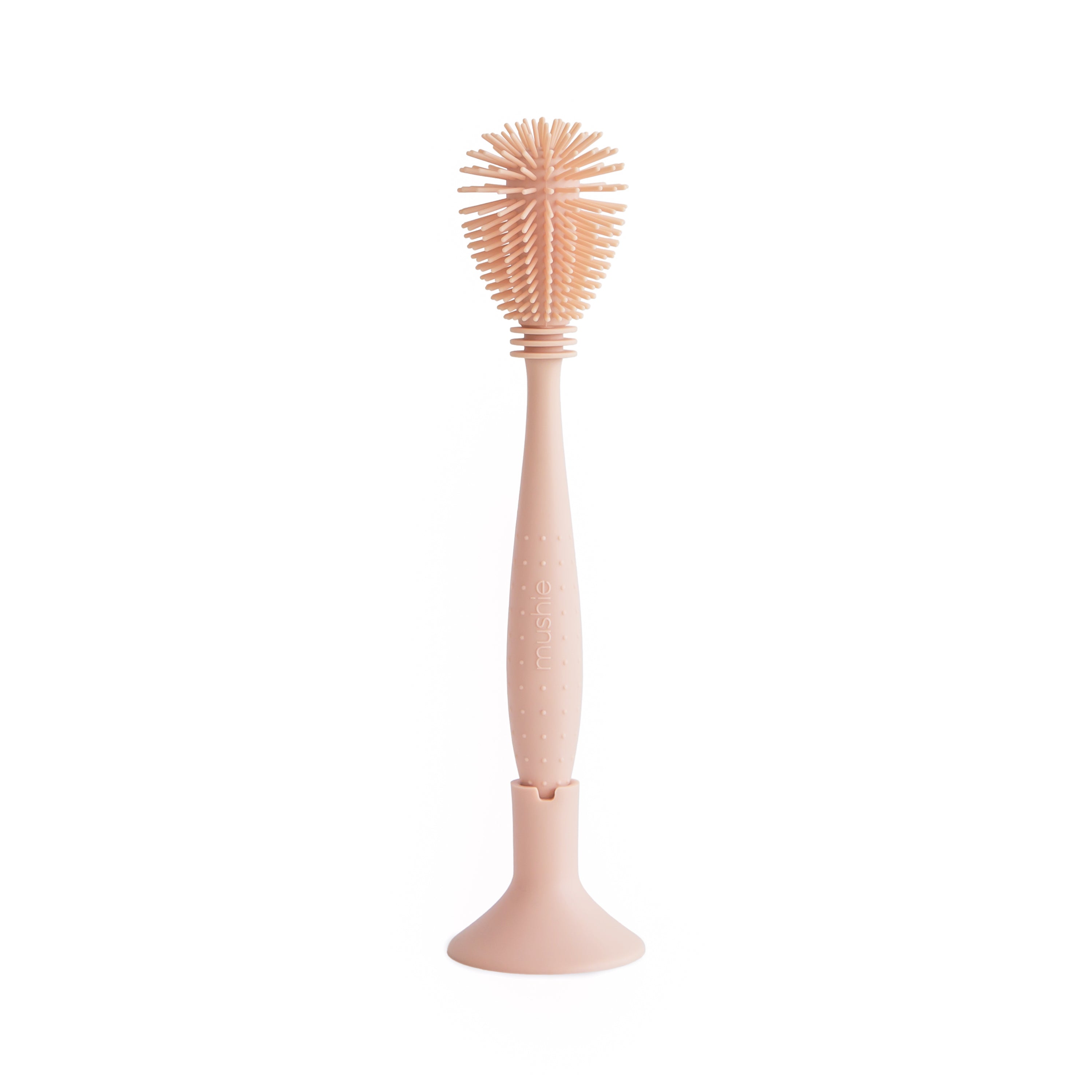 Mushie Silicone Baby Bottle Brush Blush | Playroom Avenue