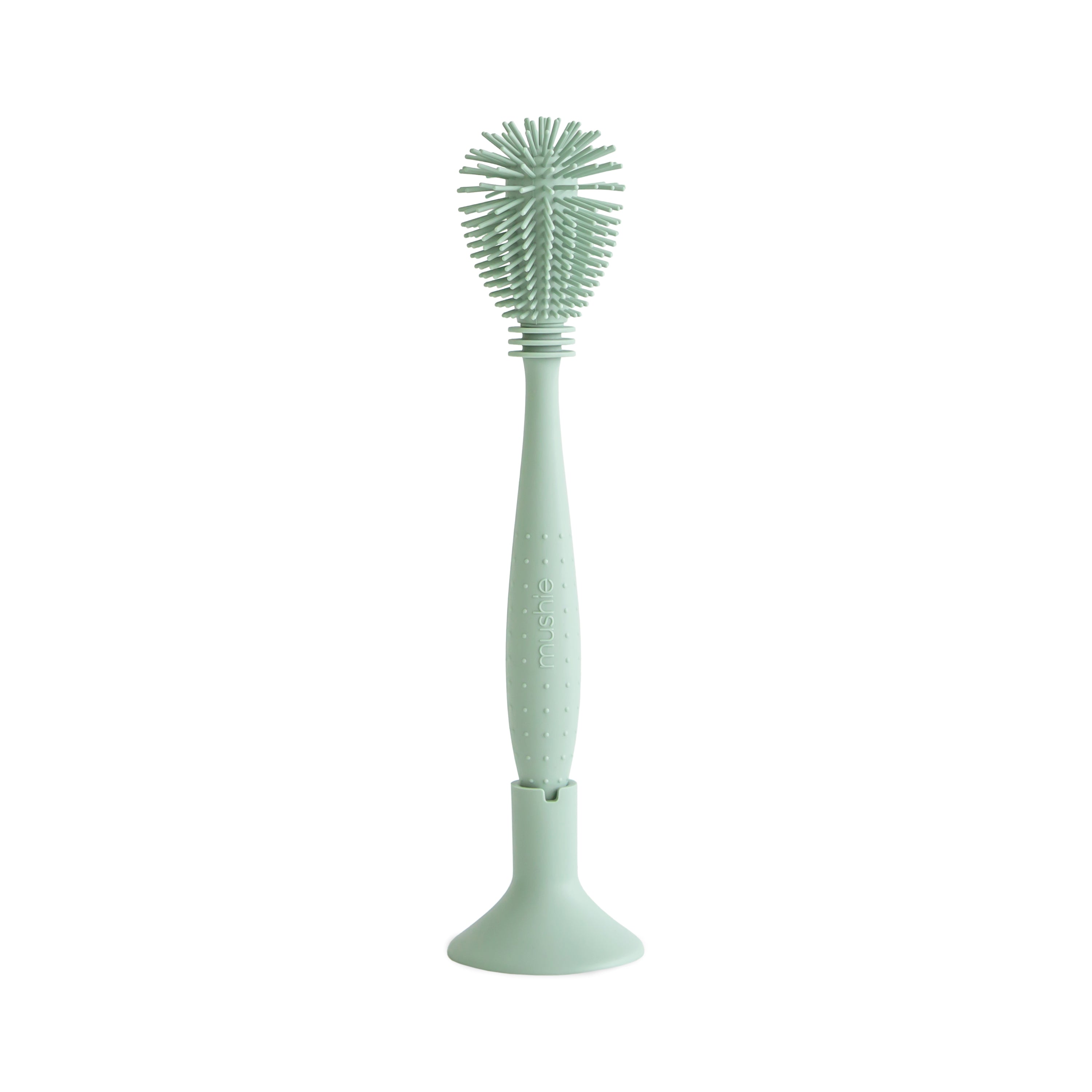 Mushie Silicone Baby Bottle Brush Cambridge Blue | Playroom Avenue