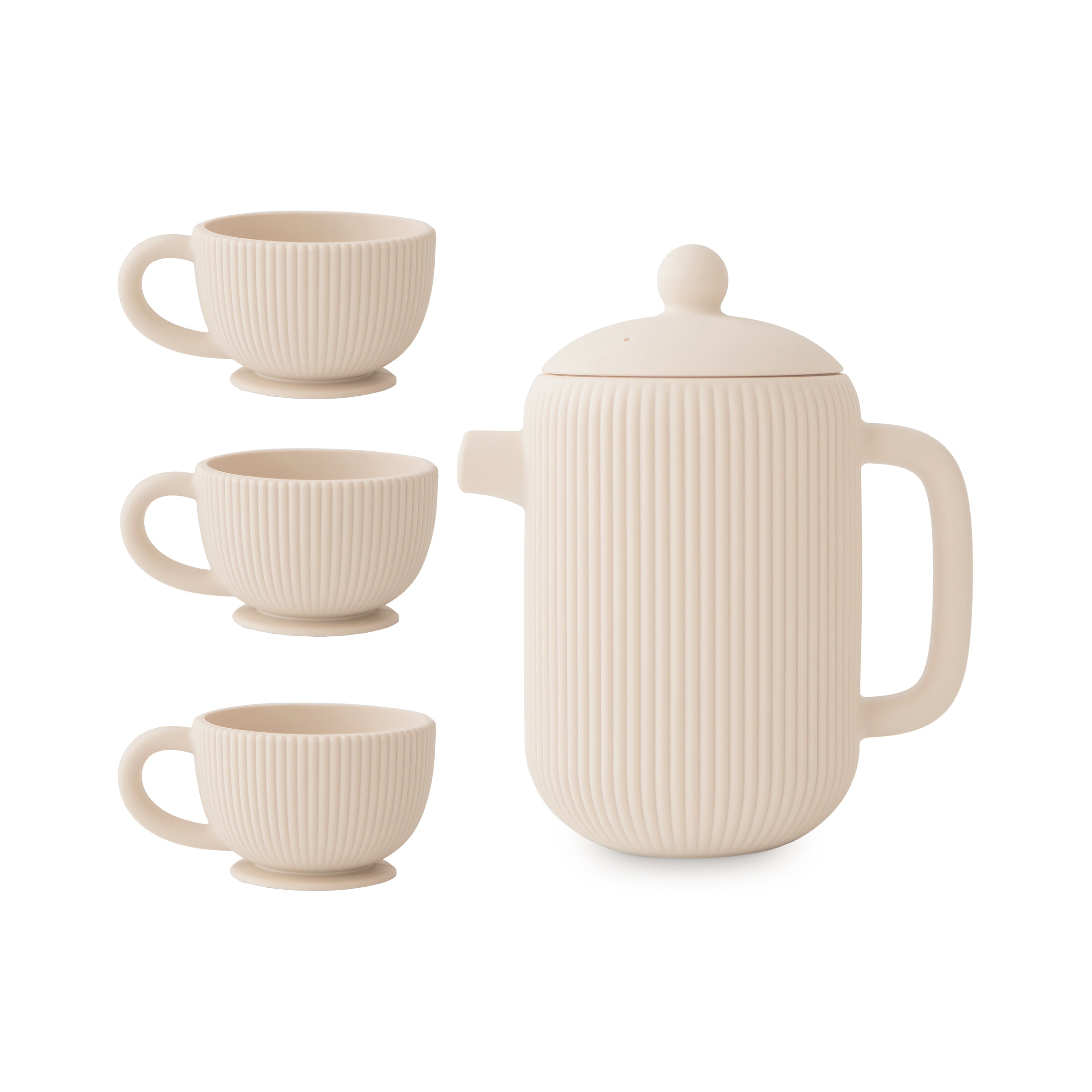 Mushie Silicone Tea Play Set Shifting Sand | Playroom Avenue